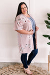 Floral Kimono In Pretty Blush